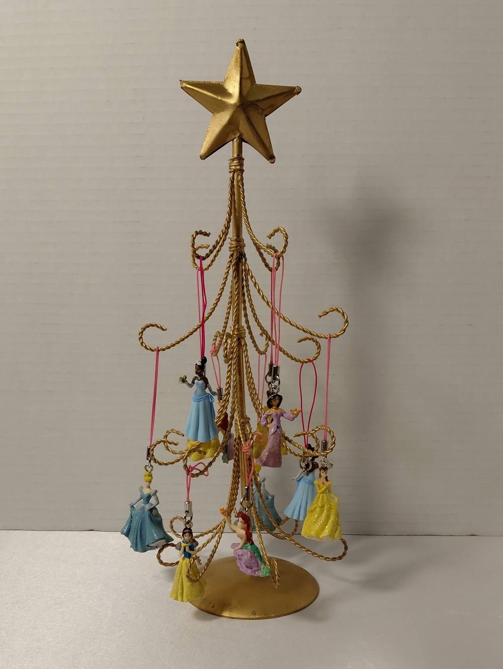 Mini Gold Tree With Mini Disney Princesses